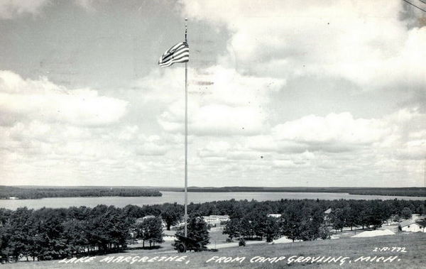 Camp Grayling - OLD POSTCARD VIEW